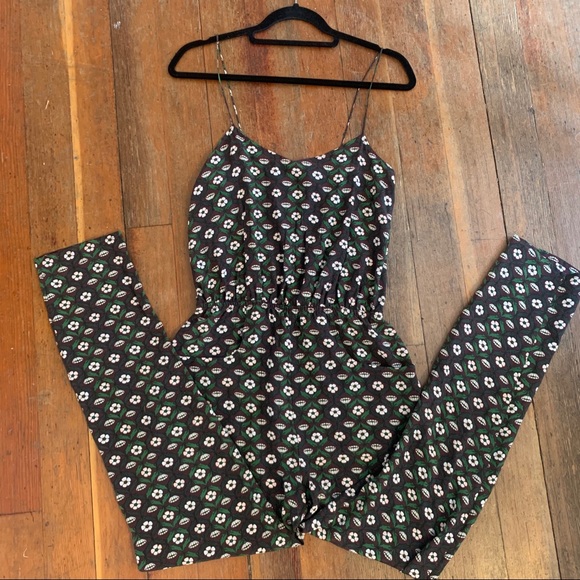 Topshop Pants - Topshop Brown Silk Jumpsuit
